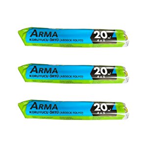 Arma Naylon Tadilat Boya Koruyucu Örtü Poşet Folyo - 4x5 Metre - 20 M2 - 3 Paket