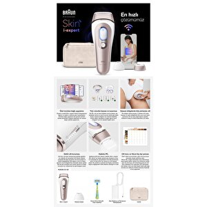Braun Ipl Skin I·expert, Evde Tüy Alma, Ücretsiz Uygulama, Çanta, Gillette Venus, 2 Başlık, Pl7147