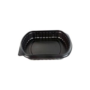 Şeffaf Kapaklı Sıcak Soğuk Isıya Dayanıklı Yemek Salata Kabı Kutusu - Kare - 21x25 Cm. - 1 Adet