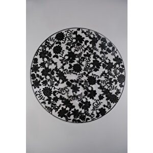 Acar 6’lı Amerikan Servisi Supla Yuvarlak Siyah 38 Cm – Acr-345 C320.033