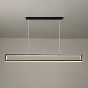 Alex Sarkıt Led Avize 120*17cm 50 Watt Siyah