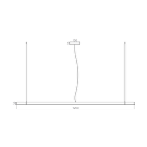 Led Sarkıt U Avize 120 Cm 22 Watt