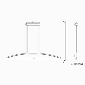 Arc Sarkıt Lamba  120 Cm 22w