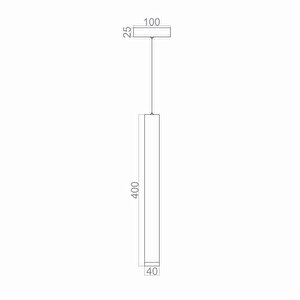 Led Avize Yatak Başı Sarkıt 1*ø40mm 4 Watt