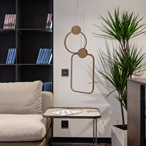 Circled Sarkıt Led Avize 50*40cm  36 Watt