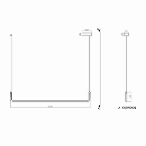 Berlin Sarkıt Lamba 120 Cm 22watt