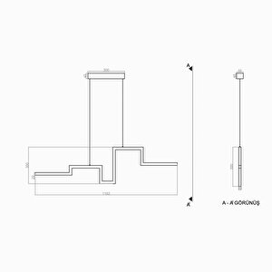 Tetris Sarkıt Lamba 120 Cm 34 Watt