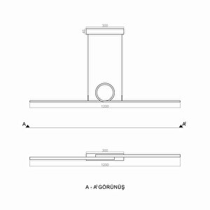 Vetiver Sarkıt Led Avize 120cm 32w