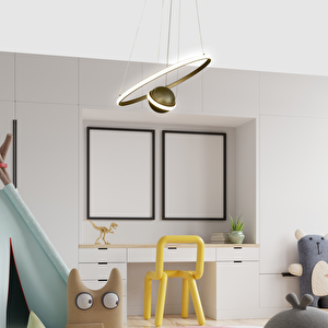 Satürn Sarkıt Led Avize Ø40cm 30 Watt