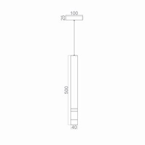 Led Avize Yatak Başı Sarkıt Avize 1*ø40 Mm