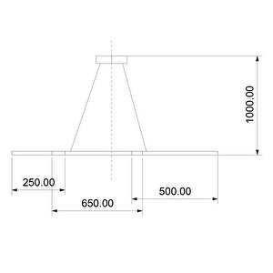 Starp Horizon Iii Sarkıt Lamba 120*70cm 79 Watt