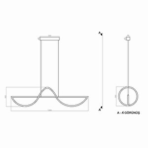 Belcanto Sarkıt Lamba 120 Cm 54 Watt