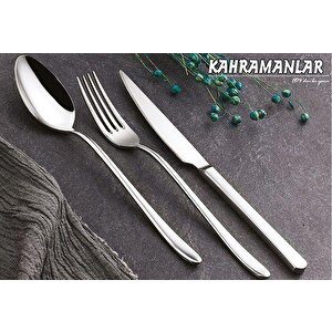 Kahramanlar Deniz 72 Parça Çelik Çatal Kaşık Takımı 12 Kişilik Set
