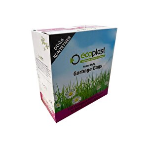 Ecoplast 240 Litre Siyah Hantal Konteyner Çöp Torbası - 120 X 150 Cm. - 700 Gr. - 10 Adetlik 10 Rulo