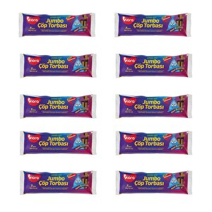 Viora Mavi Özgürlük Kokulu Parfümlü Normal Mavi Çöp Torbası Poşeti / 80 X 110 Cm. -7 Adetlik 10 Rulo