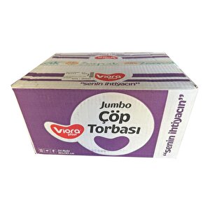 Viora Mavi Özgürlük Parfümlü Normal Mavi Çöp Torbası Poşeti / 80 X 110 Cm. - 7 Adetlik 24 Rulo /koli