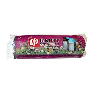 Umut Endüstriyel Jumbo Çöp Torbası Poşeti - 2 Kat - Siyah - 600 Gr. - 80x110 Cm. -10 Adetlik 10 Rulo