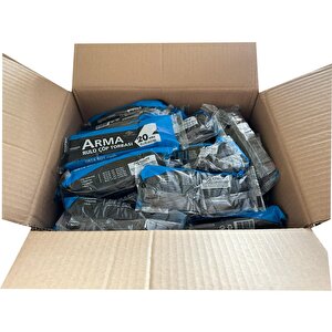 Arma Siyah Orta Boy 55 X 60 Cm. - 30 Litre Çöp Torbası Poşeti - 20 Adetlik 10 Rulo