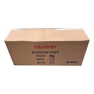 Nazenin Düz Kilitsiz Şeffaf Küçük Boy Buzdolabı Yemek Gıda Poşeti Torbası- 20x30 Cm - 50'li 50 Paket