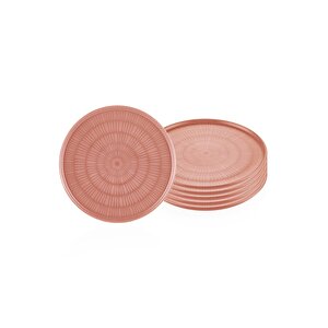 Noon Servis Tabağı 6lı Set Somon 26 Cm