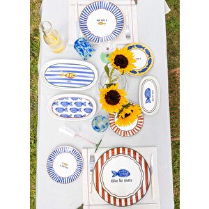 The Mia Fish Servis Tabağı 6lı Set 26 Cm