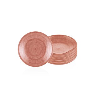 Noon Yemek Tabağı 6lı Somon 20 Cm