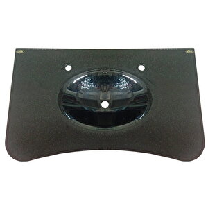 Kuaför Cam Lavabo 12 Mm 100 X 56 Cm Simli Siyah Ko20