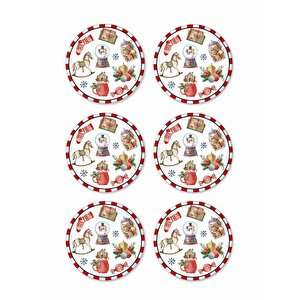 Globe Pasta Tabağı 6 Lı Set 19 Cm New028