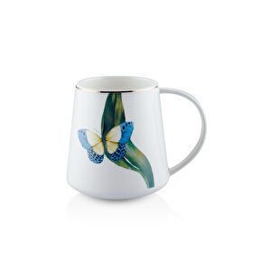 Folium Blue Porselen Kupa Kpa0262 340 Cc
