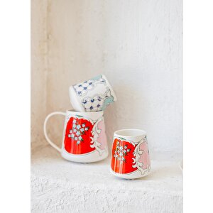 Amore Red Porselen Kupa Kpa0231 180 Cc
