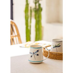Dragonfly Blue Porselen Kupa Kpa0260 340 Cc