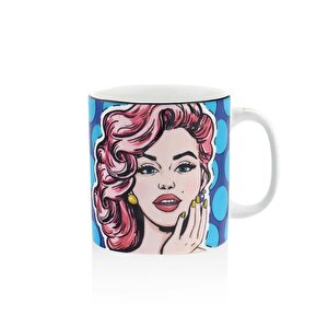 Pop Art Like Desenli Porselen Kupa Pop064