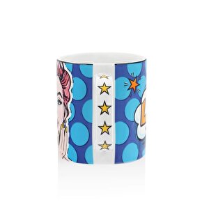 Pop Art Like Desenli Porselen Kupa Pop064