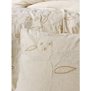 Cotton Keten Çift Kişilik Nevresim Takımı Lapelis