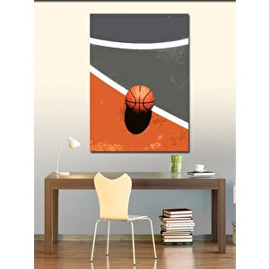 Kanvas Tablo Basketbol Topu 70x100 cm