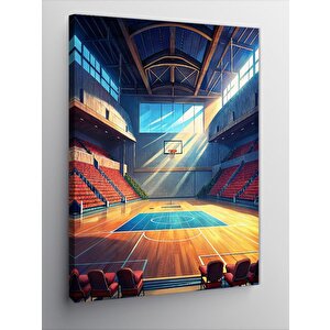 Kanvas Tablo Basketbol Sahası 50x70 cm