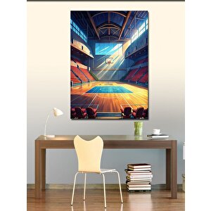 Kanvas Tablo Basketbol Sahası 70x100 cm