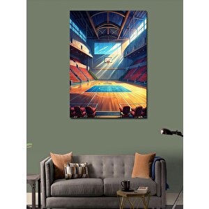 Kanvas Tablo Basketbol Sahası 70x100 cm