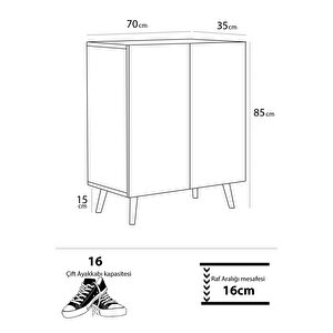 Luce Midi Ayakkabılık Ceviz