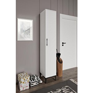 Plain Metal Ayak Metal Kulp Pla1200 Ayakkabılık Mutfak Dolabı Banyo Dolabı Balkon Dolabı Kiler Dolabı Çok Amaçlı Dolap Beyaz