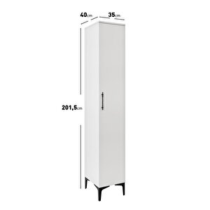 Plain Metal Ayak Metal Kulp Pla1200 Ayakkabılık Mutfak Dolabı Banyo Dolabı Balkon Dolabı Kiler Dolabı Çok Amaçlı Dolap Beyaz