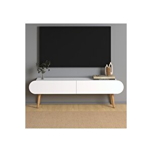 Lotus Tv Sehpası 120cm Beyaz