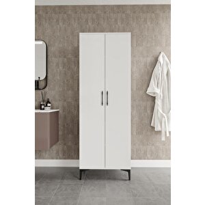 Plain Metal Ayak Metal Kulp Pla2200 Banyo Dolabı Mutfak Dolabı Balkon Dolabı Kiler Dolabı Çok Amaçlı Dolap Ayakkabılık Beyaz