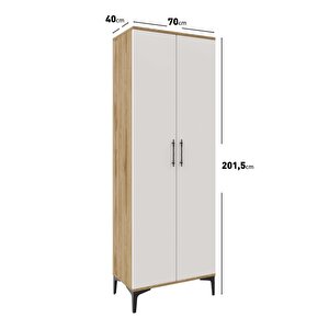 Plain Metal Ayak Metal Kulp Pla2200 Banyo Dolabı Mutfak Dolabı Balkon Dolabı Kiler Dolabı Çok Amaçlı Dolap Ayakkabılık Ekru Ceviz