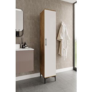 Plain Metal Ayak Metal Kulp Pla1200 Banyo Dolabı Mutfak Dolabı Balkon Dolabı Kiler Dolabı Çok Amaçlı Dolap Ayakkabılık Ekru Ceviz