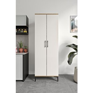 Plain Metal Ayak Metal Kulp Pla2200 Çok Amaçlı Dolap Mutfak Dolabı Banyo Dolabı Ayakkabılık Balkon Dolabı Killer Ekru Ceviz