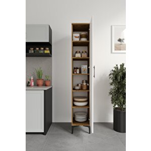 Plain Metal Ayak Metal Kulp Pla1200 Çok Amaçlı Dolap Mutfak Dolabı Banyo Dolabı Ayakkabılık Balkon Dolabı Killer Ekru Ceviz
