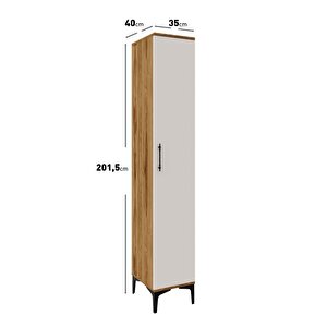 Plain Metal Ayak Metal Kulp Pla1200 Çok Amaçlı Dolap Mutfak Dolabı Banyo Dolabı Ayakkabılık Balkon Dolabı Killer Ekru Ceviz