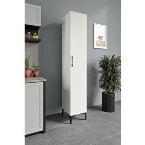 Plain Metal Ayak Metal Kulp Pla1200 Çok Amaçlı Dolap Mutfak Dolabı Banyo Dolabı Ayakkabılık Balkon Dolabı Kiler Dolabı Beyaz