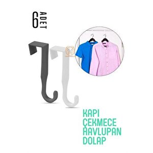 Transformacion Pratik Askı Dolap Çekmece Havlupan Kapı Askısı 6 Adet 720572